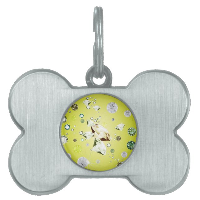 Diamond Galaxy 8 Pet ID Tag (Front)