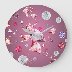 Diamond Galaxy 9 Large Clock