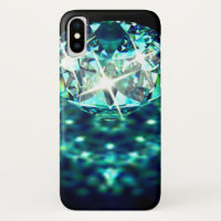 Diamond gem sparkly elegant black turquoise