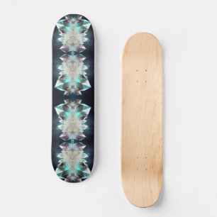 Diamond Gemstone Pattern Modern Abstract Crystals Skateboard