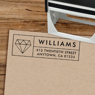 Diamond Geo Self-Inking Return Address Stamp