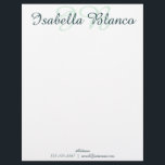 Diamond Geometric Floral Letterhead<br><div class="desc">This design features the colour palette from my Diamond Geometric Floral Collection.</div>