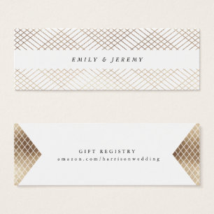 Diamond Geometric White Gold Gatsby Gift Registry