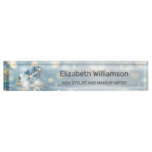 Diamond Glam Beauty Salon Nameplate