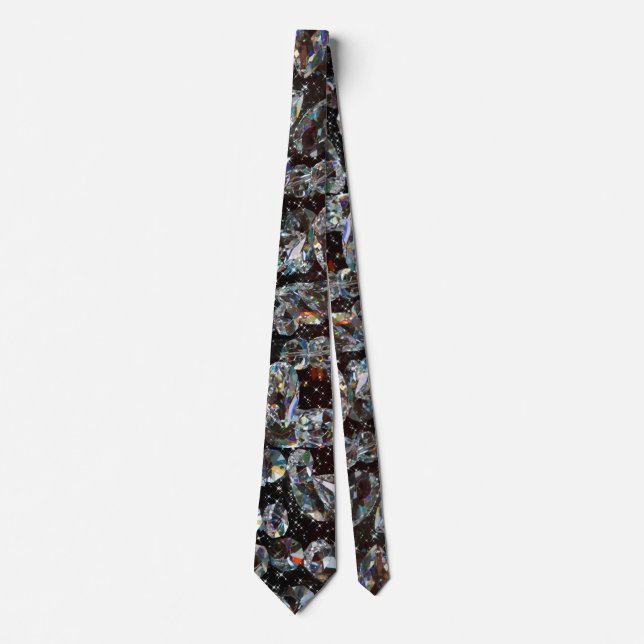 Diamond Glitter Sparkle Elegant  Tie (Front)