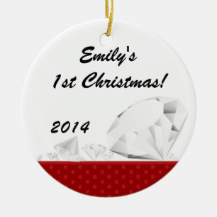 Diamond Glitz Glam Glam Personalized Name Ornament