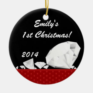 Diamond Glitz Glam Glam Personalized Name Ornament