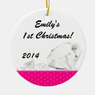 Diamond Glitz Glam Glam Personalized Name Ornament