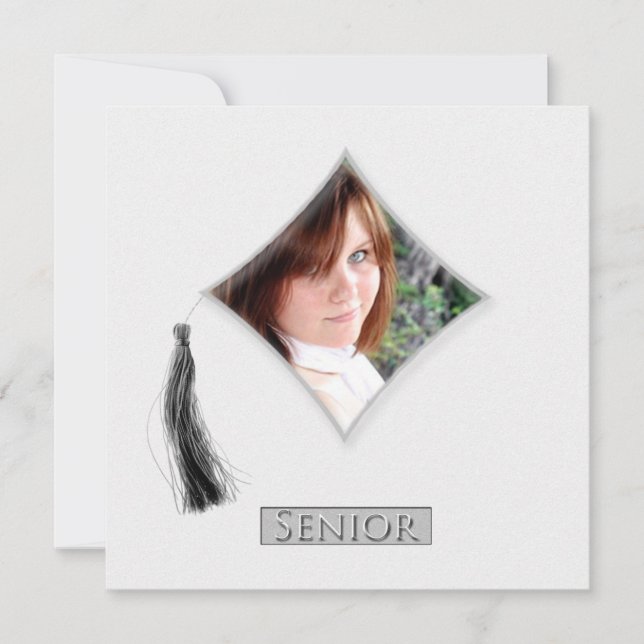 Diamond Graduation Tassel Announcement (Front)