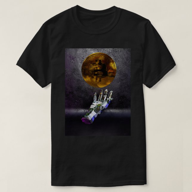 diamond hands bitcoin T-Shirt (Design Front)