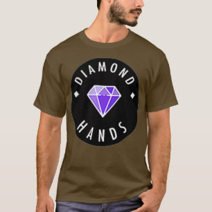Diamond Hands Black  Purple Mini WSB Stock Meme T-Shirt