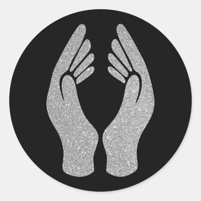 Diamond Hands Classic Round Sticker (Front)