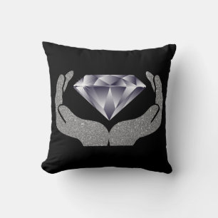 Diamond Hands Throw Pillow