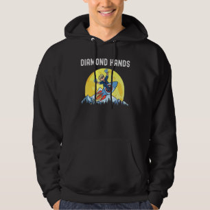 Diamond Hands Wallstreetbets Amc To The Moon Meme  Hoodie
