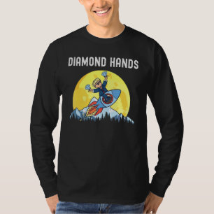 Diamond Hands Wallstreetbets Amc To The Moon Meme T-Shirt