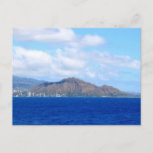 Diamond Head Crater with Dramatic Clouds Oahu