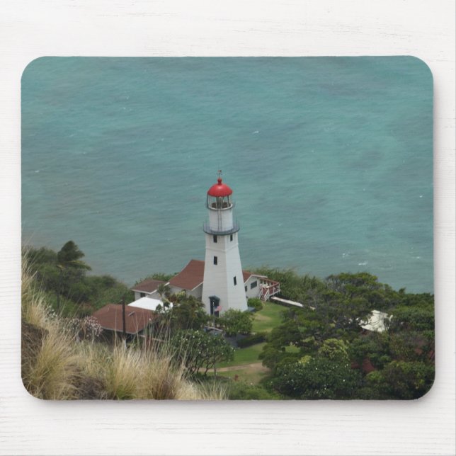 Diamond Head Lighthouse in Hawaii  Mouse Pad (Front)
