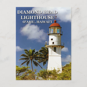 Diamond Head Lighthouse, O'ahu, Carte postale Hawa