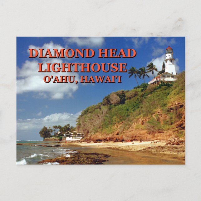 Diamond Head Lighthouse, O'ahu, Hawai'i Postcard (Front)