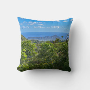 Diamond Head Throw Pillow