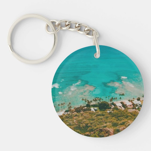 Diamond Head Viewpoint  Keychain (Front)