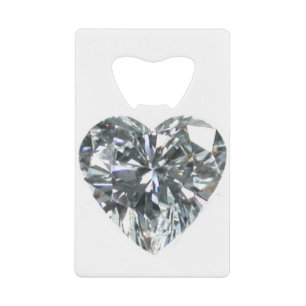 Diamond Heart Bottle Opener Credit Card Bottle Opener
