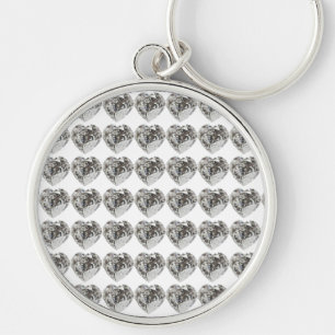 Diamond Heart Keychain