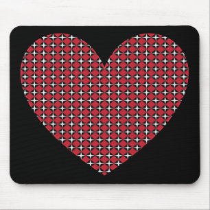 Diamond Heart Mouse Pad