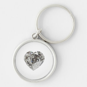 Diamond Heart shape Brilliant Keychain