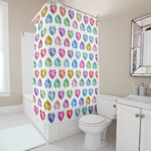 Diamond Heart Watercolor Pattern Cute Pastel Girly