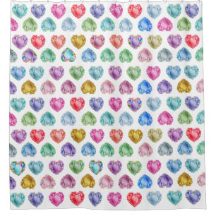 Diamond Heart Watercolor Pattern Cute Pastel Girly