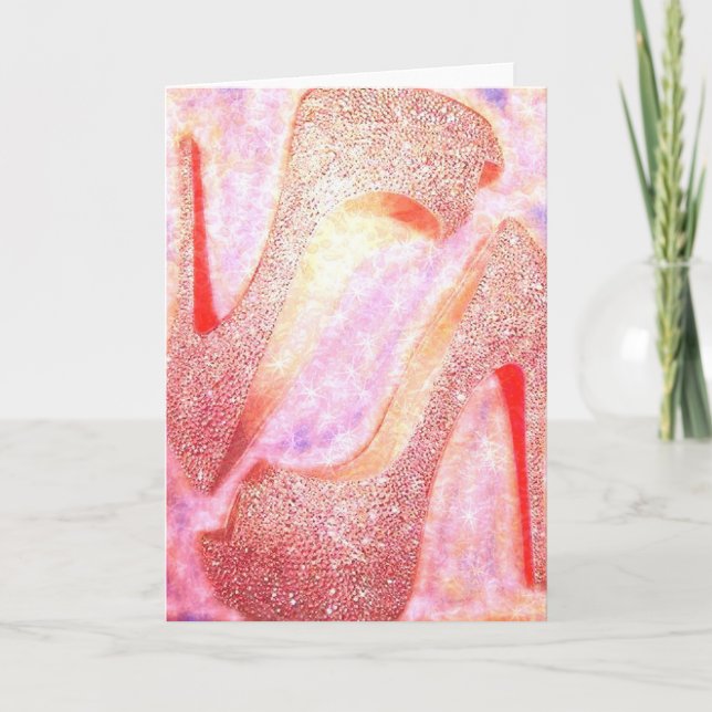Diamond Heels Greeting Card (Front)