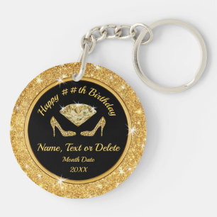 Diamond High Heels, Custom Birthday Party Favors Keychain
