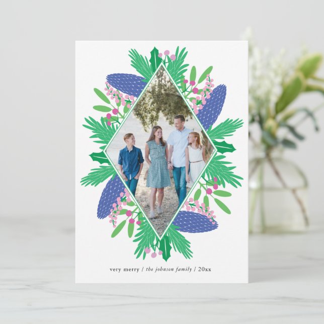 Diamond Holiday Woodland Christmas Multi Photo (Standing Front)