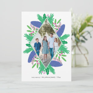 Diamond Holiday Woodland Christmas Multi Photo Card