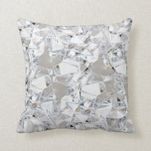 Diamond Ice Crystal Glitz Glam Throw Couch Pillow