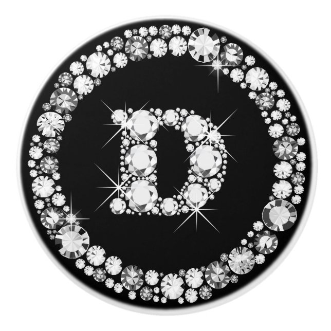 Diamond Infinity Ceramic Knob (Front)