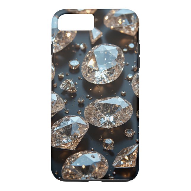 Diamond iPhone Case looks real diamond luxury (Back)