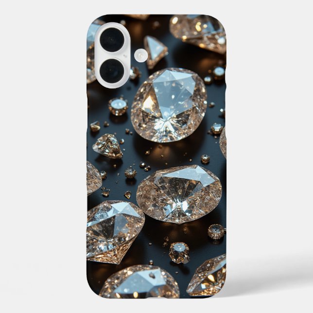 Diamond iPhone Case looks real diamond luxury (Back)