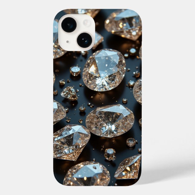 Diamond iPhone Case looks real diamond luxury (Back)