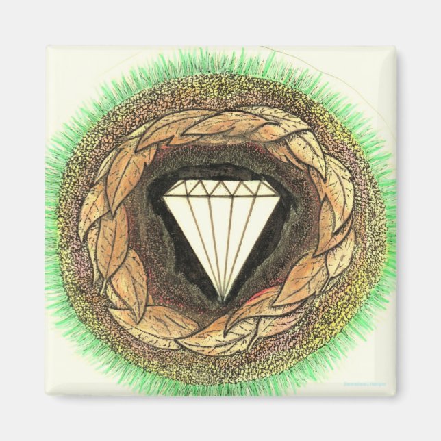 Diamond is Formed Under Great Pressure Magnet (Front)