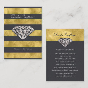 Diamond Jewellery Business Card Gemstone Jeweller