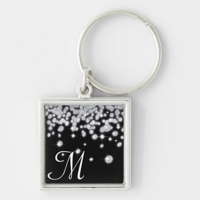 Diamond Jewels Jewellery Glitz Glam Glamou Key Cha Keychain (Front)