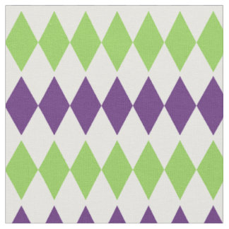 Diamond Joker on White Fabric