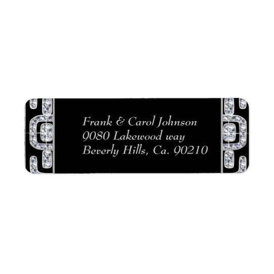 Diamond Jubilee 60th Wedding Anniversary Return Address Label
