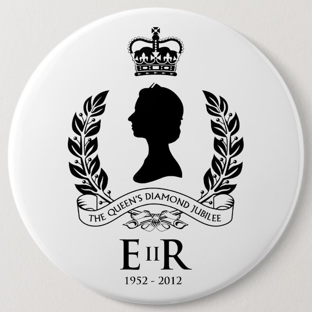 Diamond Jubilee Commemorative Button (Front)