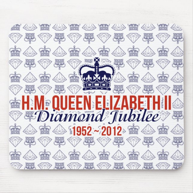 Diamond Jubilee Commemorative Mousemat Mouse Pad (Front)