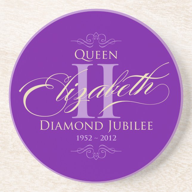 Diamond Jubilee Souvenir Coasters (Front)