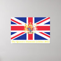 Diamond Jubilee Union Flag and Royal Crest