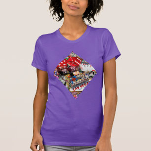 Diamond - Las Vegas Jouer Carte forme T-shirt